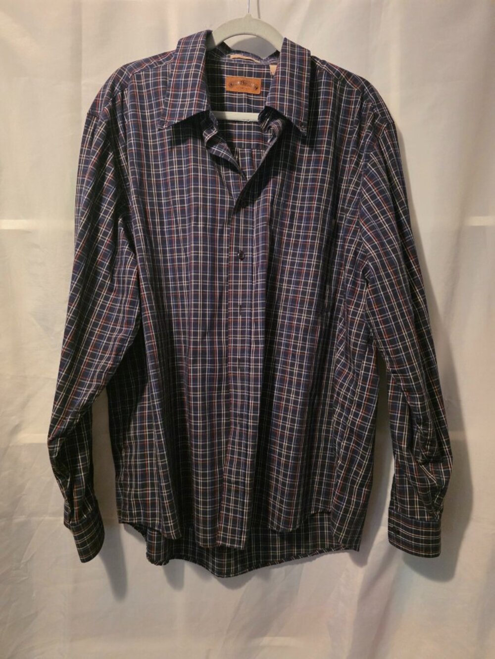 Men's Field & Stream Plaid Button Down, Wrinkle-Free, Stain Repellent, Size XL